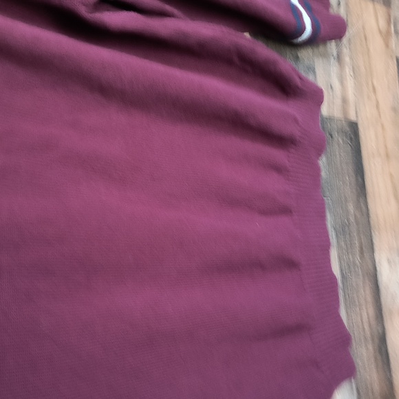 Tommy Hilfiger Maroon Crew Neck H Knit Sweater Sz Large Men - Picture 13 of 16